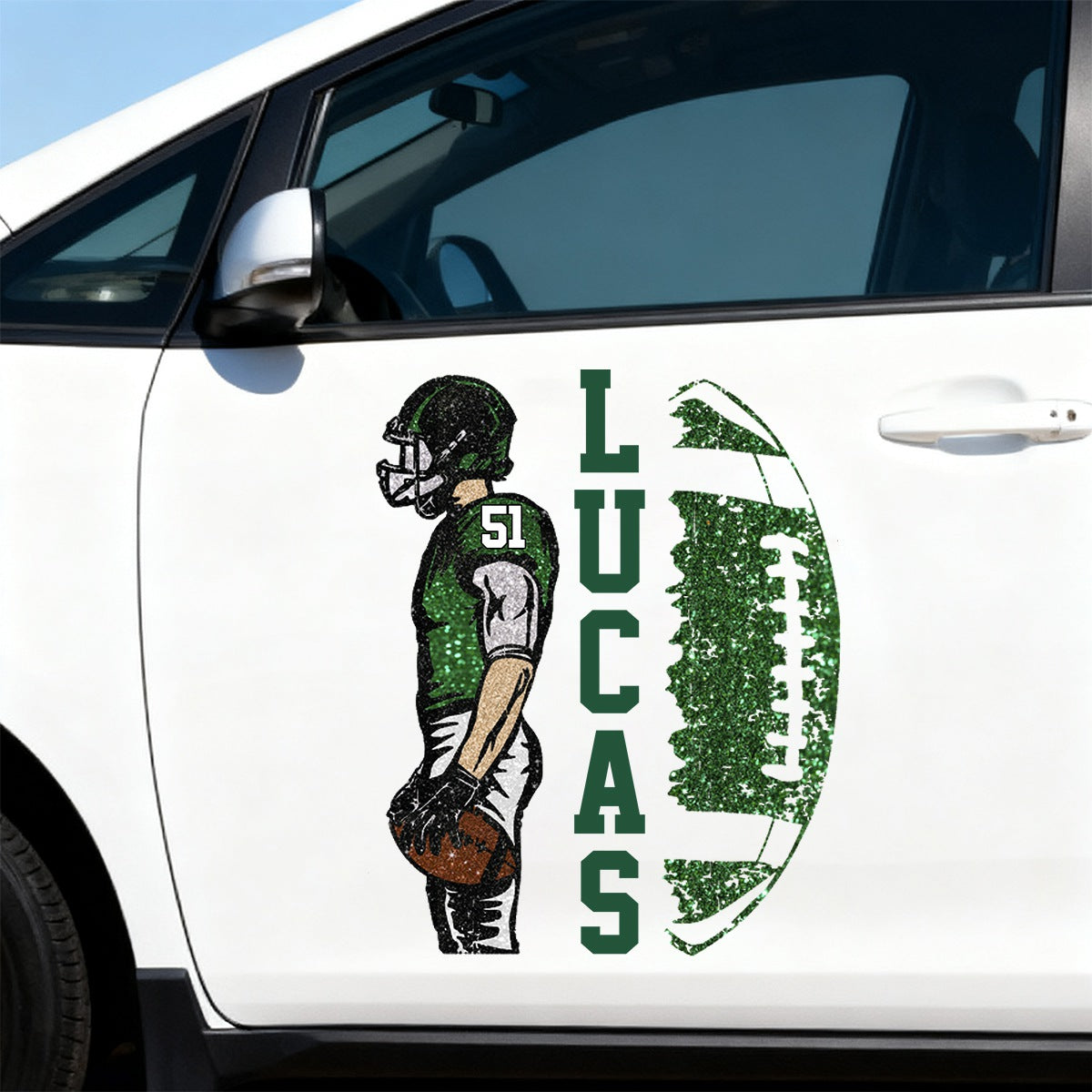 Personalized Football Player Game Day Sticker Decal