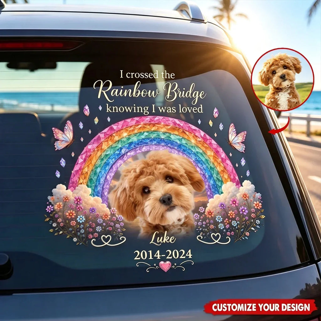 Custom Rainbow Bridge Pet Decal