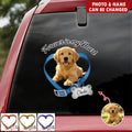 Custom Photo Forever In My Heart Pet Memorial Car Sticker
