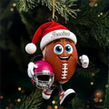 Personalized Football Player Acrylic Ornament